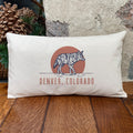 Coyote at Sunset - Custom Rectangular Canvas Pillow