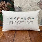 Let's Get Lost - Rectangular Canvas Pillow