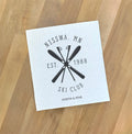 Ski Club w/ City, State - Custom Swedish Dish Cloth