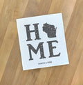 Distressed Home w/ State - Custom Swedish Dish Cloth