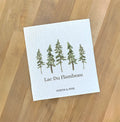 Watercolor Pines - Custom Swedish Dish Cloth