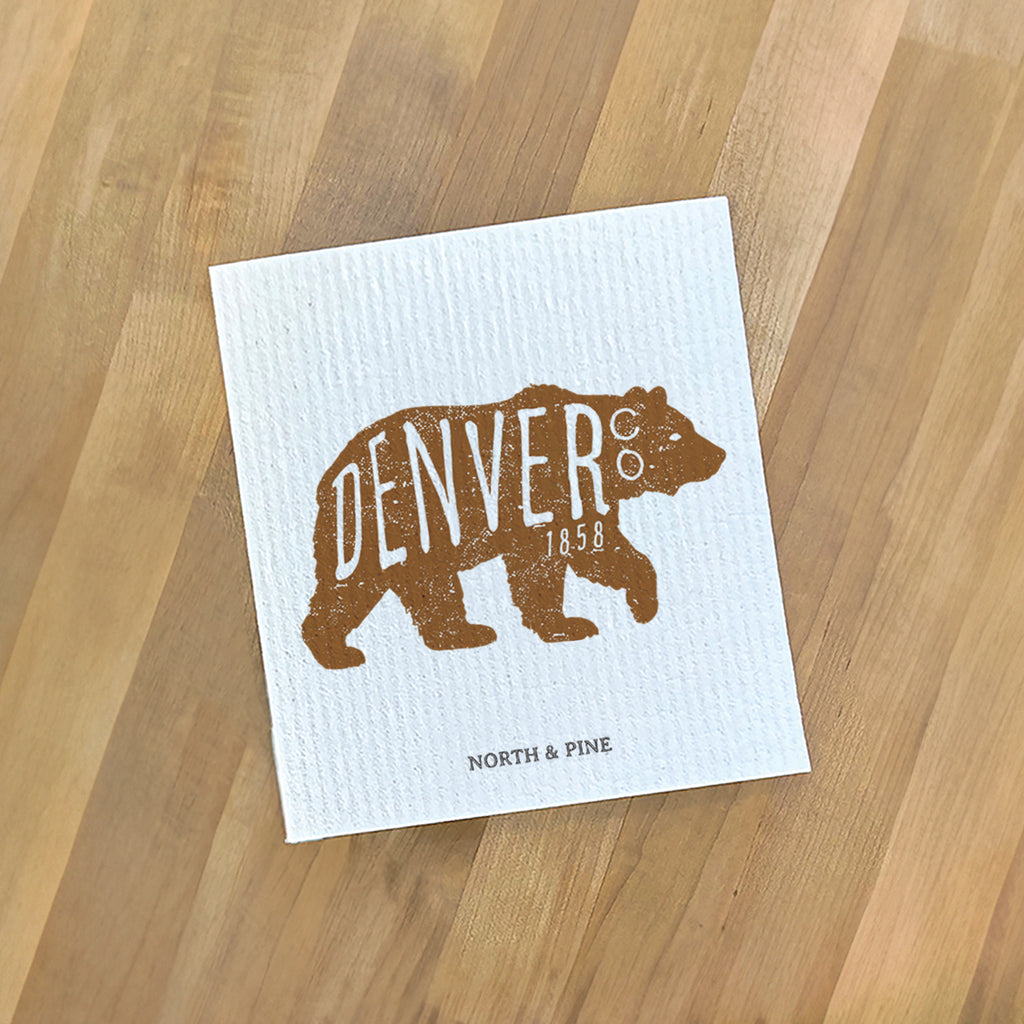 Vintage Bear Logomark - Custom Swedish Dish Cloth