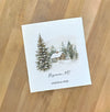 Winter Retreat - Custom Swedish Dish Cloth