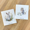 Winter Owl, Rabbit 2pk - Swedish Dish Cloth