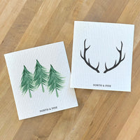 Three Trees, Antlers 2 pk - Swedish Dish Cloth