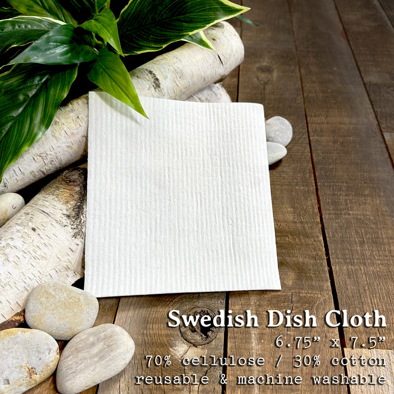 Pine Candles and Wood Village Wreath 2pk - Swedish Dish Cloth