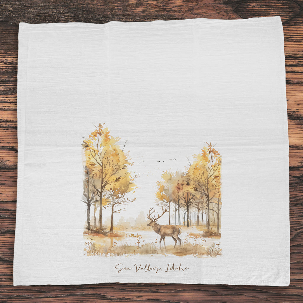 Early Fall Buck - Custom Cotton Tea Towel