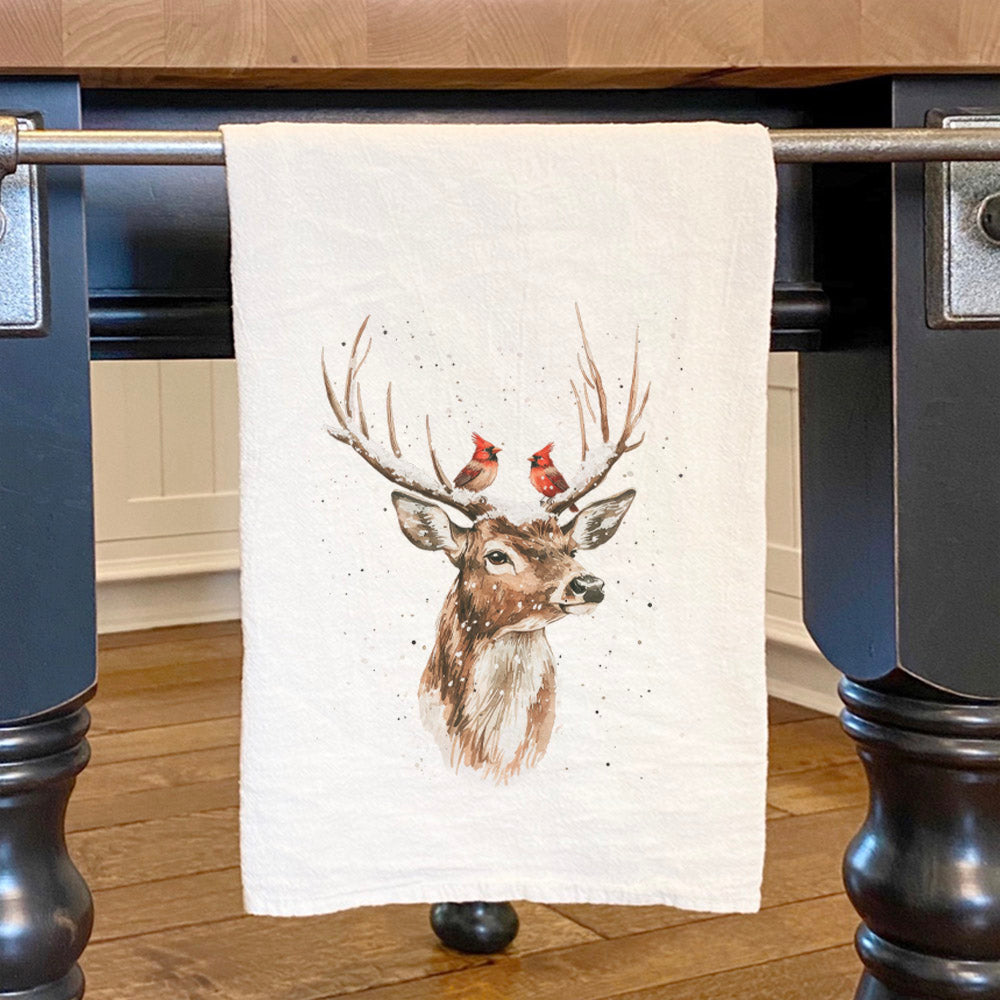 Cardinal Crown - Customizable Cotton Tea Towel