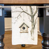 Snowy Birdhouse - Cotton Tea Towel