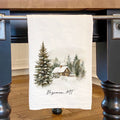 Winter Retreat - Custom Cotton Tea Towel