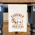 Buffalo Illustration - Custom Cotton Tea Towel