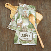 Woodland Creatures - Custom Waffle Weave Towel