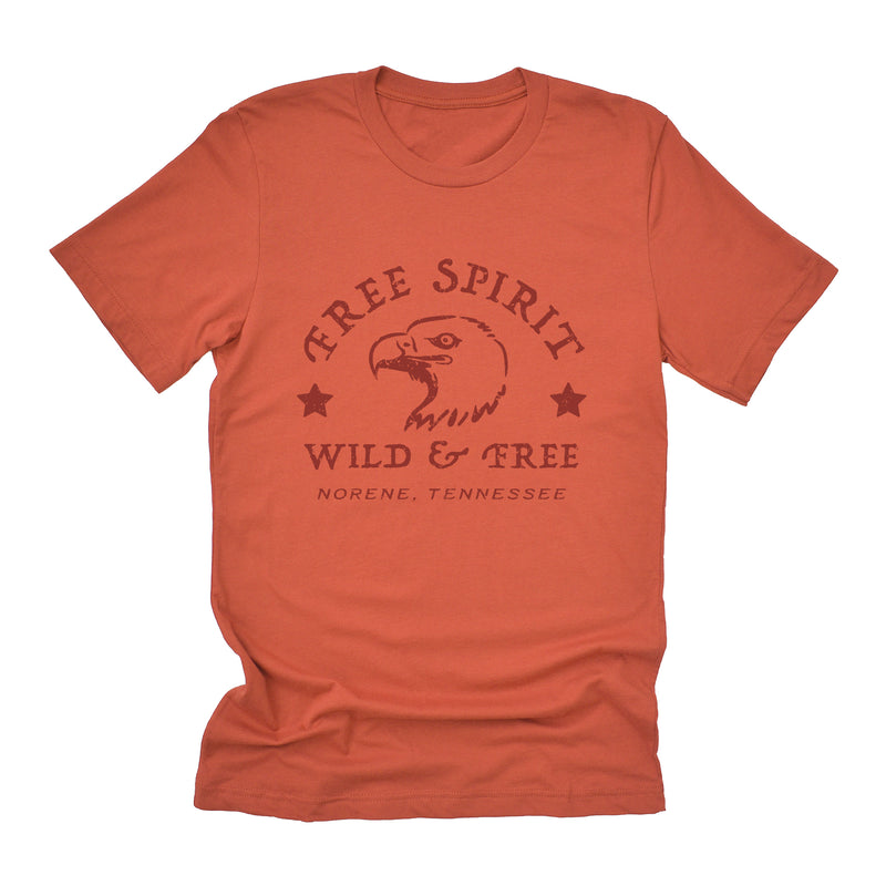 Free Spirit w/ City, State - Short Sleeve T-Shirt