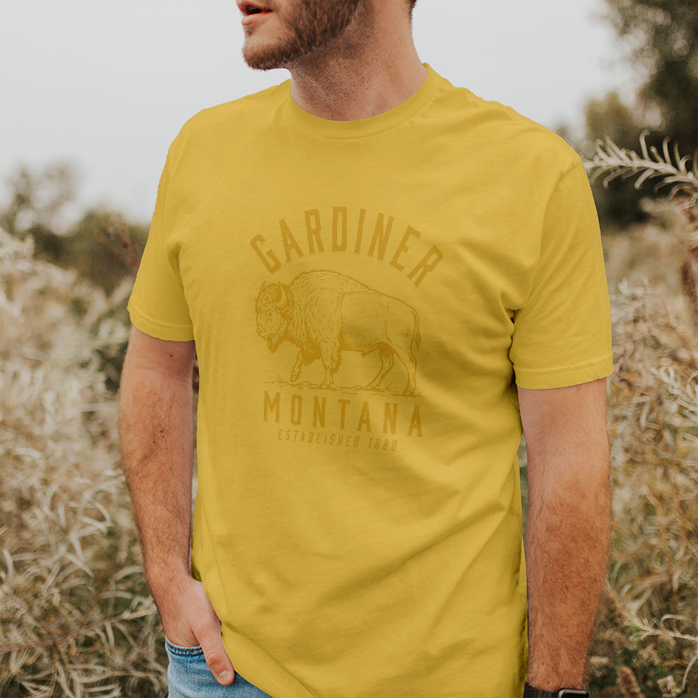 Buffalo Illustration - Custom T-Shirt