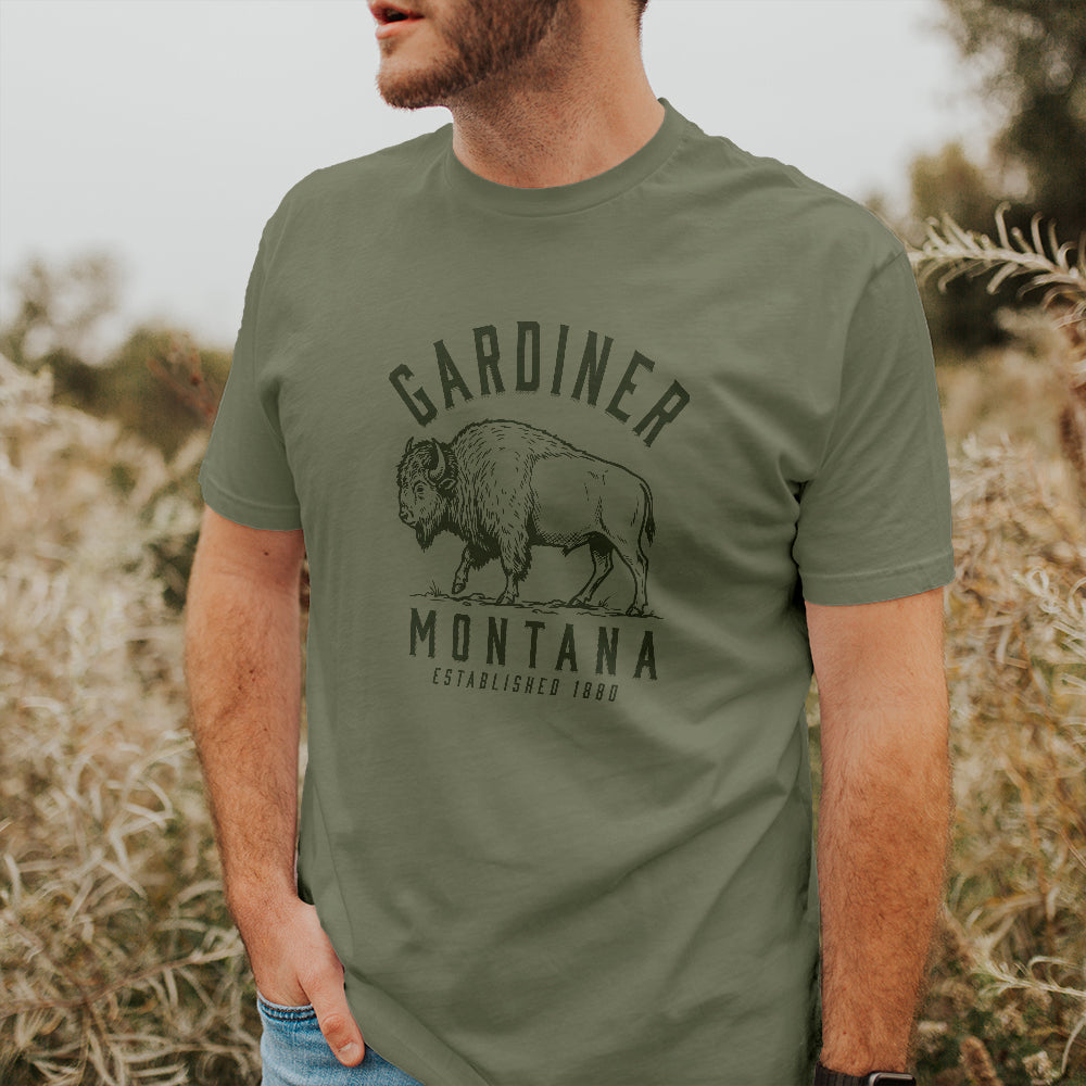 Buffalo Illustration - Custom T-Shirt