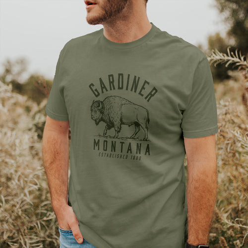 Buffalo Illustration - Custom T-Shirt
