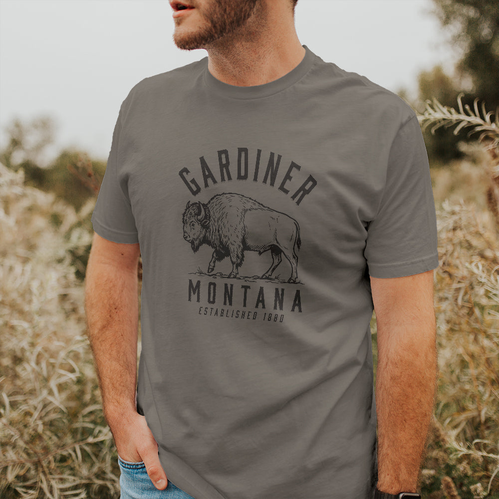 Buffalo Illustration - Custom T-Shirt
