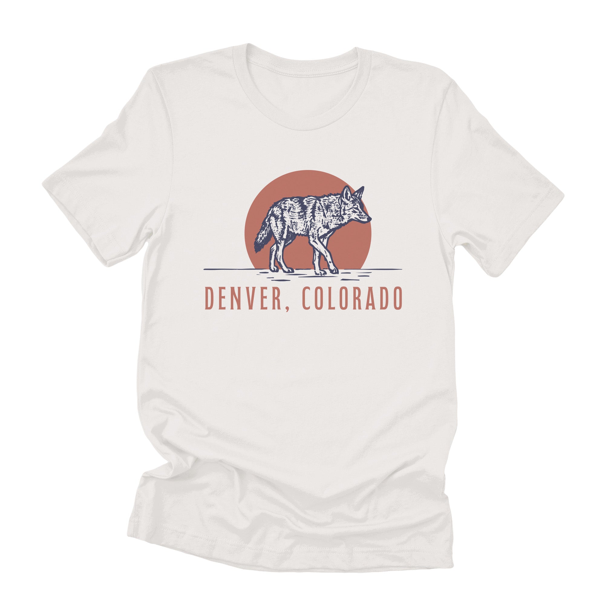 Coyote at Sunset - Custom T-Shirt