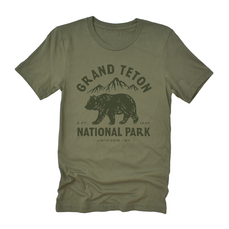 Grand Teton National Park - Short Sleeve T-Shirt