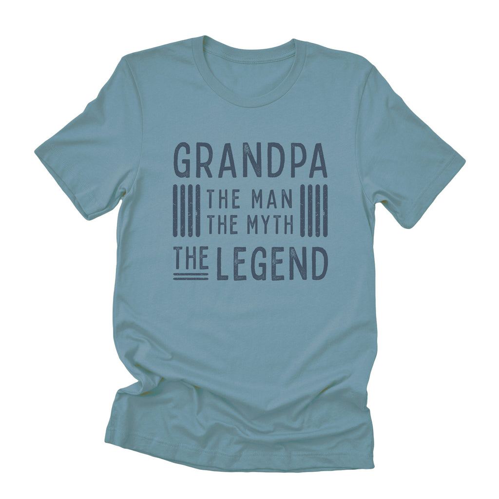 Grandpa The Legend - Father's Day Duo-Tone T-Shirt