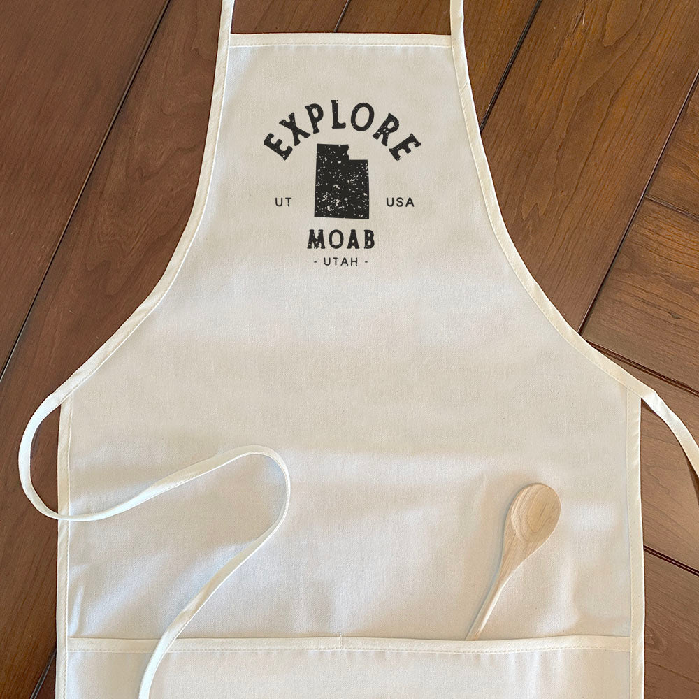 Explore State w/ City, State - Custom Women's Apron