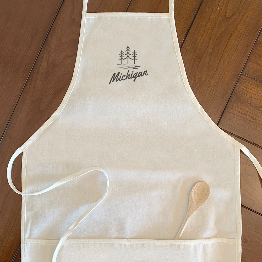 State with Trees - Custom Women's Apron