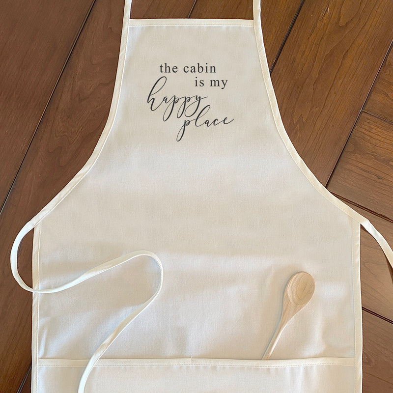 The Cabin is my Happy Place - Women's Apron