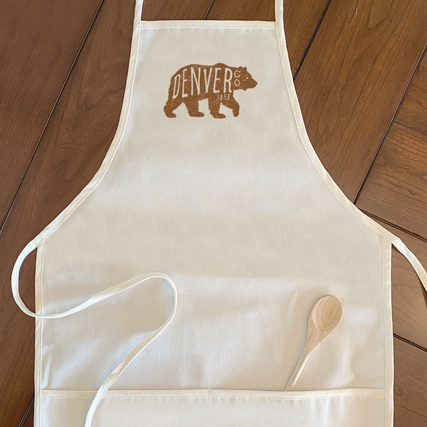 Vintage Bear Logomark - Custom Women's Apron