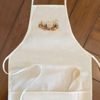 Warm Watercolor Mountains - Women's Apron