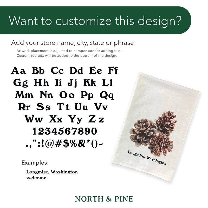 Pine Branch - Cotton Tea Towel