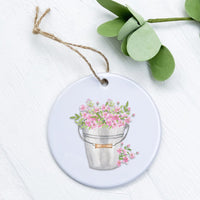 Flowers in a Pail - Ornament