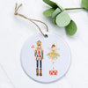 Nutcracker w/ Snow Queen - Ornament