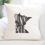 State Art (State Name) - Square Canvas Pillow
