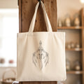 Fantasy Dragon Pencil Illustration - Canvas Tote Bag