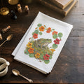 Frog & Nastriums - Cotton Tea Towel