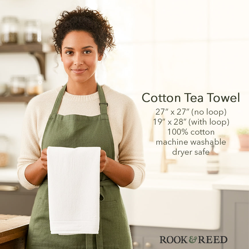 Sorry I'm Late I Was Reading - Cotton Tea Towel