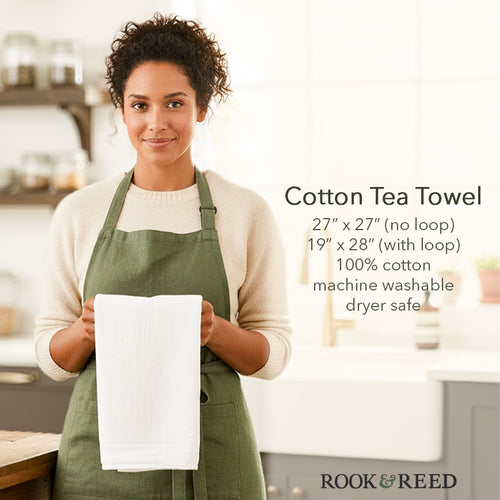 Sorry I'm Late I Was Reading - Cotton Tea Towel