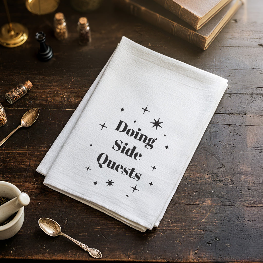 Side Quests - Cotton Tea Towel