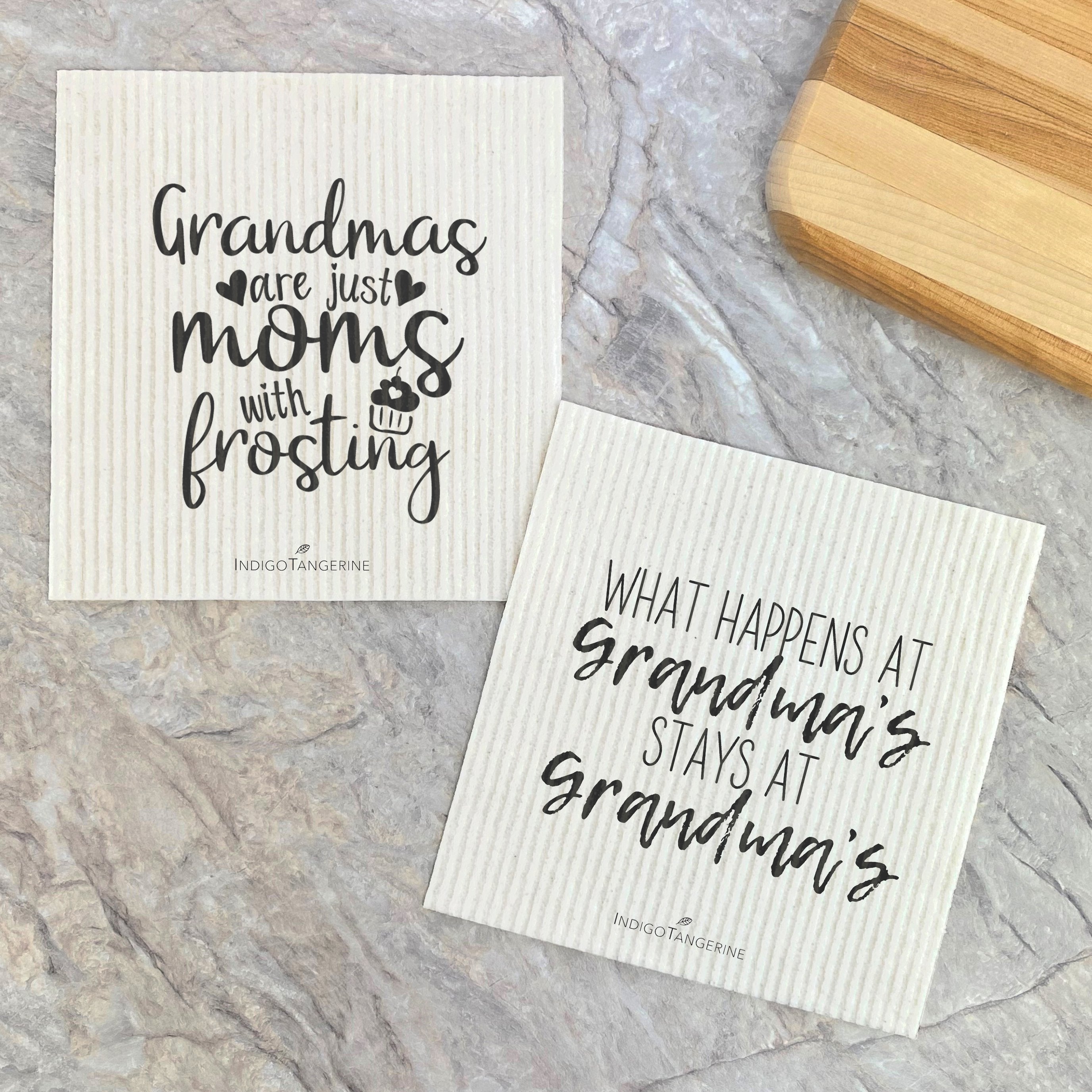 What Happens at Grandma's, Frosting 2 pk - Swedish Dish Cloth