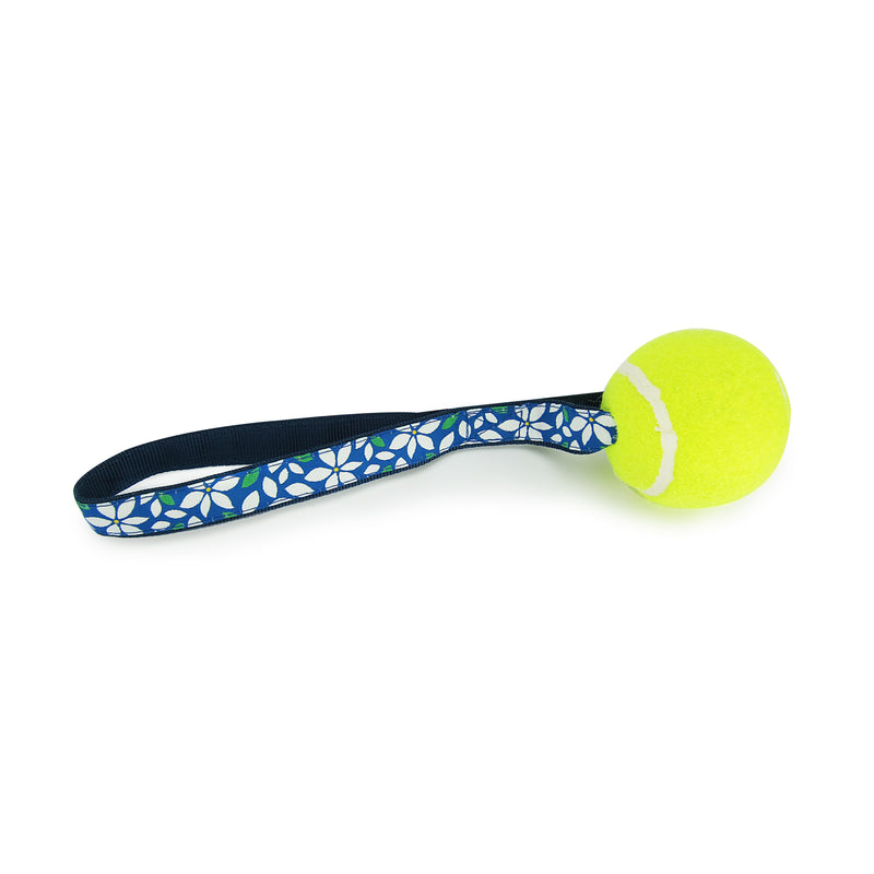 Blue Floral - Tennis Ball Toss Toy