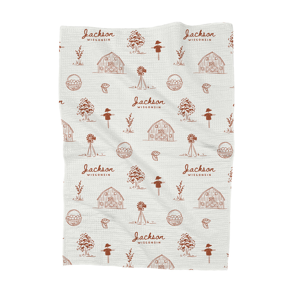 Simple Farmhouse - Custom Waffle Weave Towel