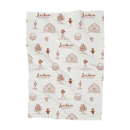 Simple Farmhouse - Custom Waffle Weave Towel