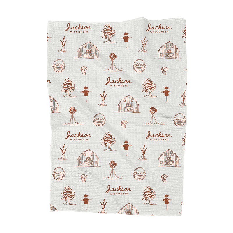 Simple Farmhouse - Custom Waffle Weave Towel