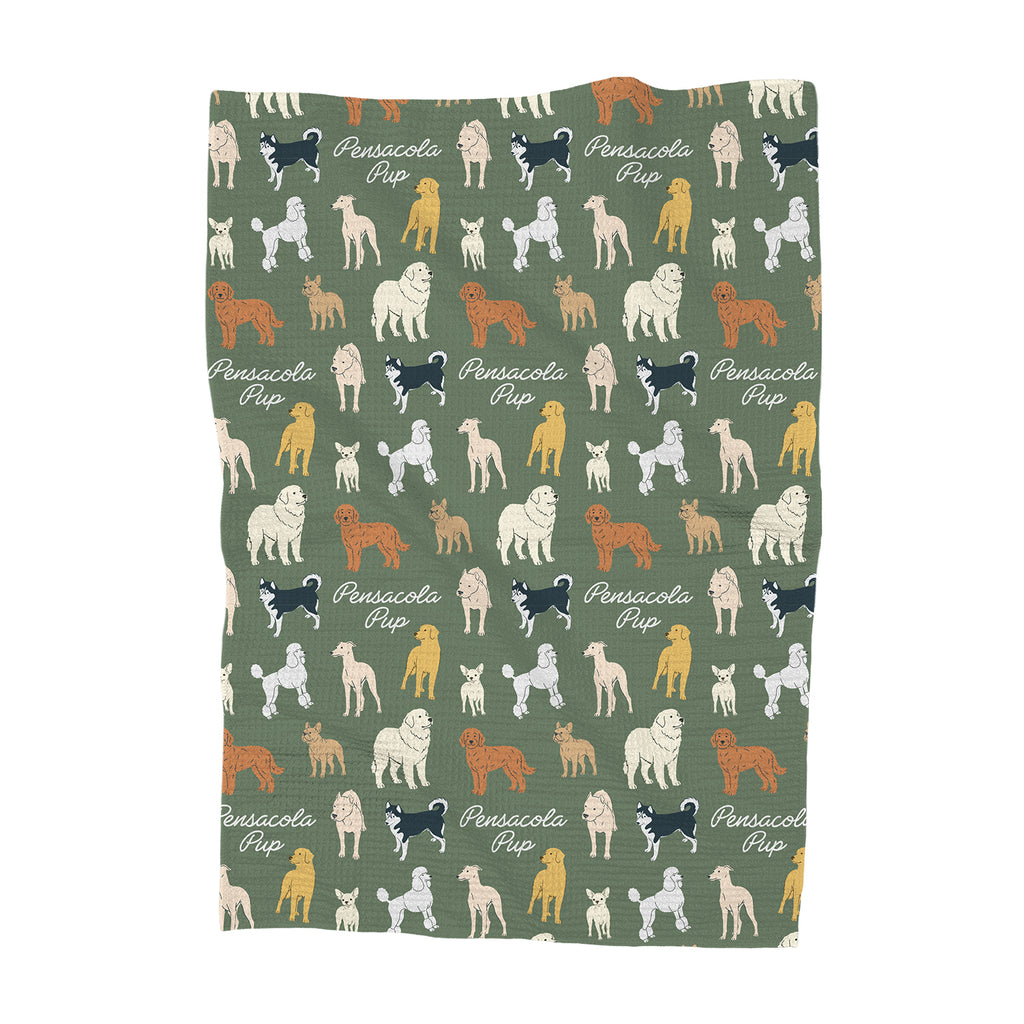 Location Pup - Custom Waffle Weave Towel