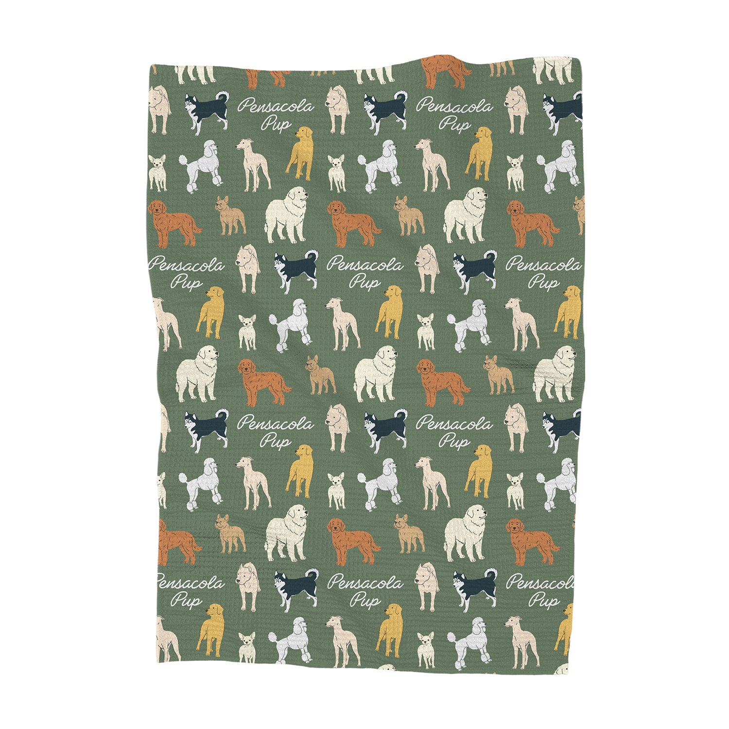 Location Pup - Custom Waffle Weave Towel
