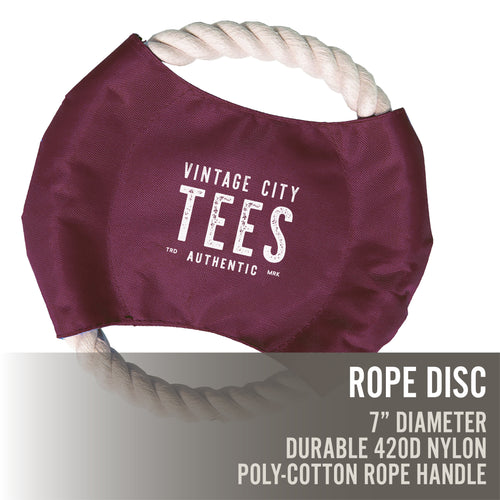 Vintage Varsity, Property of - Custom Pet Rope Disc Frisbee