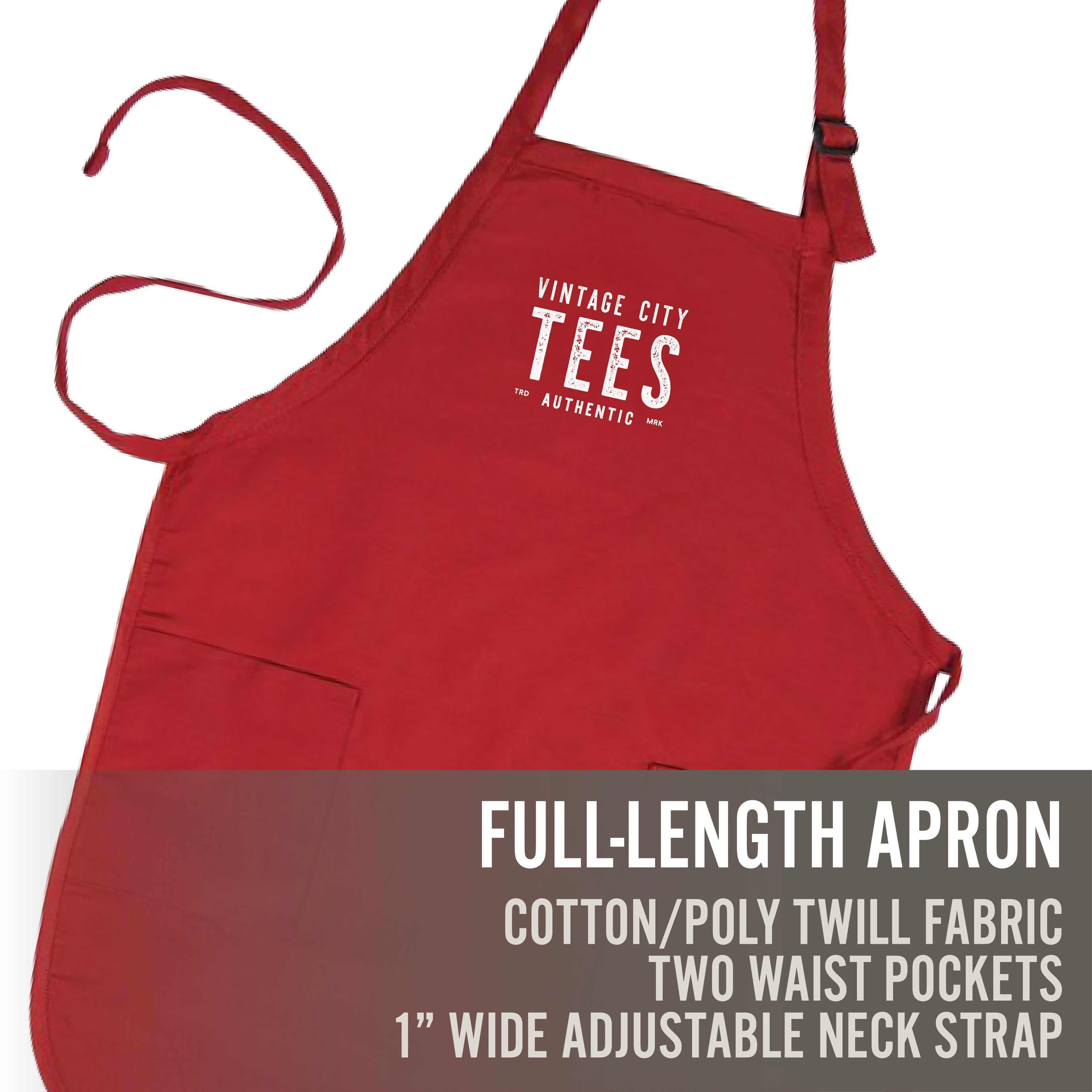 Retro City - Custom Full Length Apron