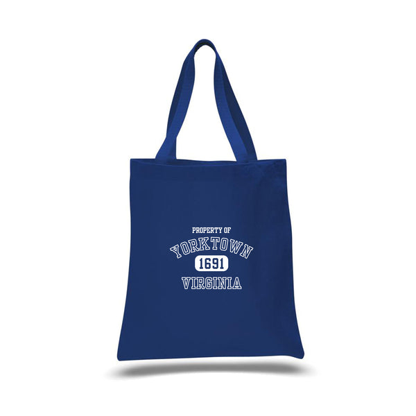 Vintage Varsity, Property of - Custom Canvas Tote w/ Webbing Handles