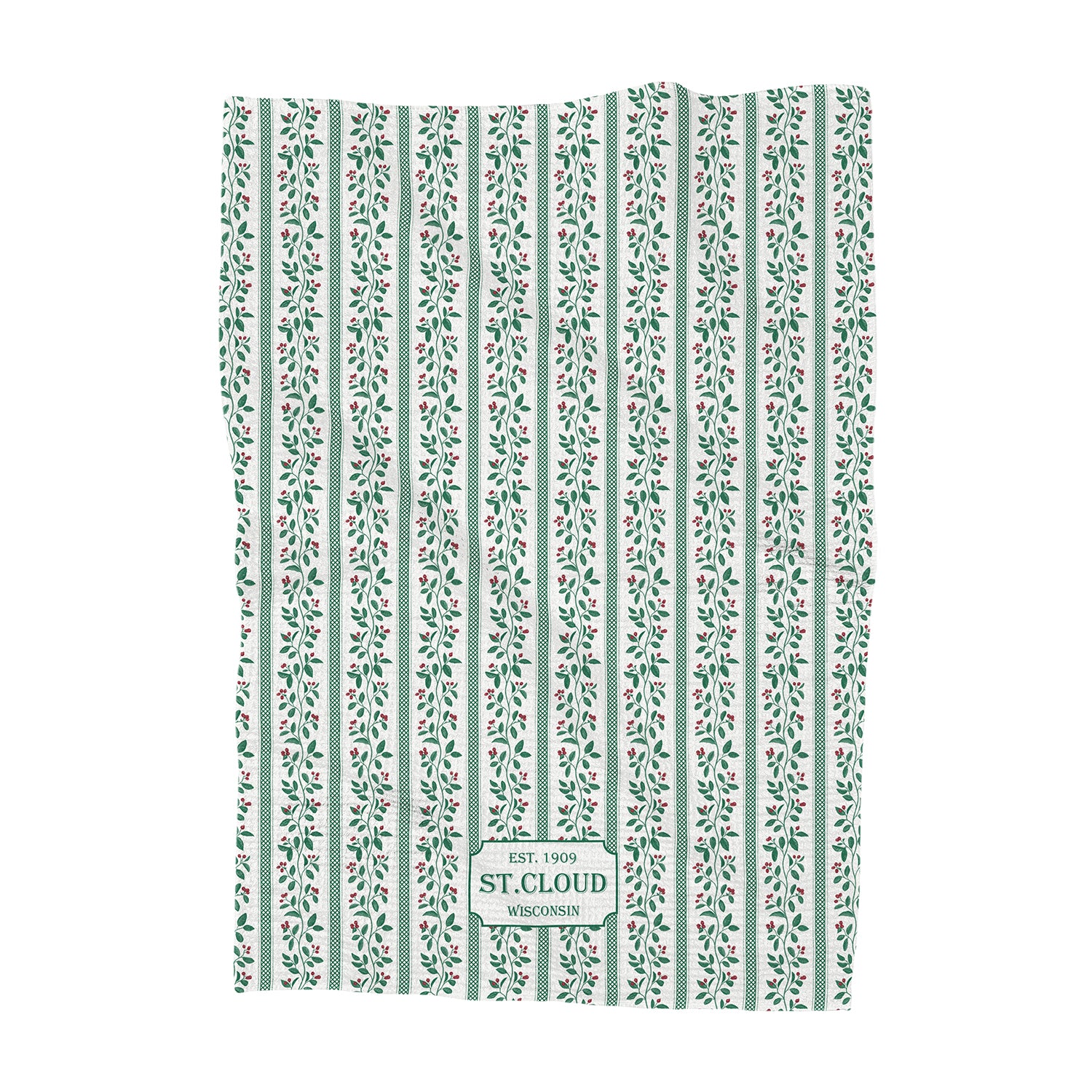 Vintage Christmas - Custom Waffle Weave Towel
