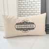 Ornamental City/State - Rectangular Canvas Pillow